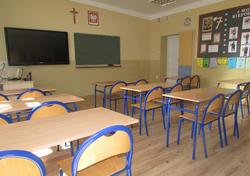 Szkoła Podstawowa Nr 2 w Trzebosi - sala lekcyjna