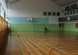 Zespół Szkół w Sokołowie - sala gimnastyczna