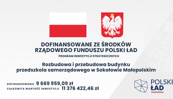 Podpisano umowę na rozbudowę przedszkola w Sokołowie Małopolskim